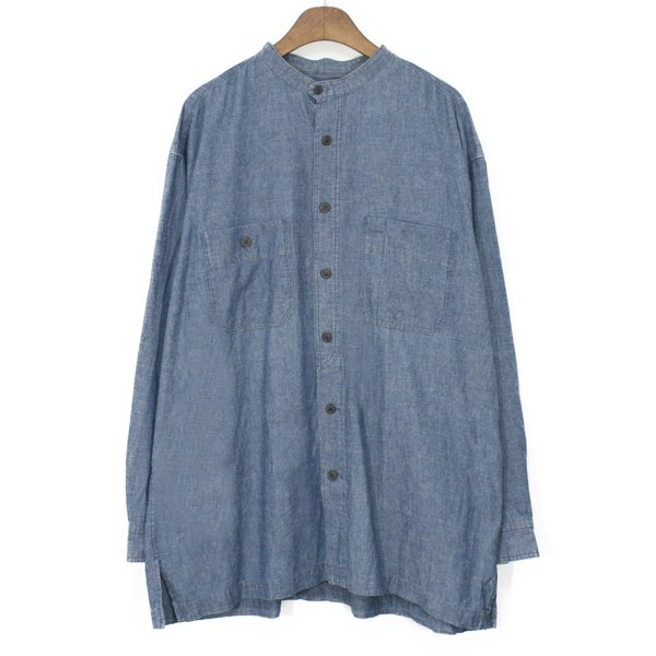 Issey Miyake &#039;Cotton Label&#039; Chambray Overfit Shirts
