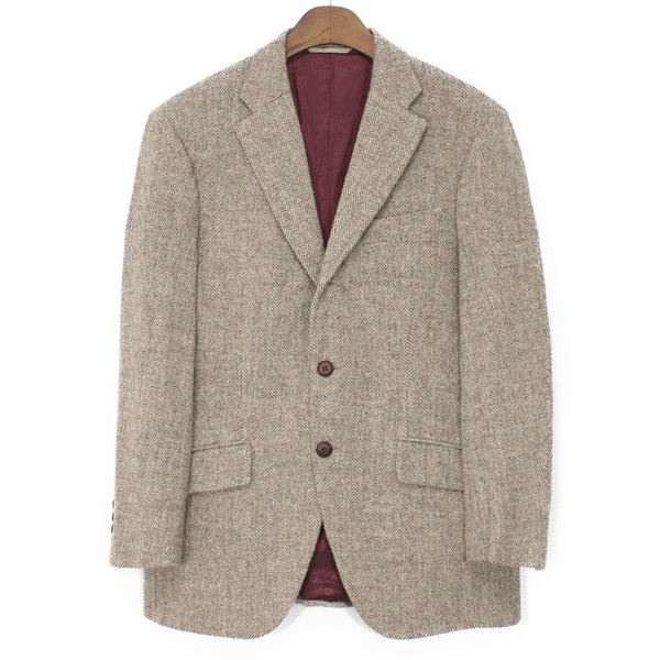 Azabu Tailor Harris Tweed Wool 3 Button Jacket