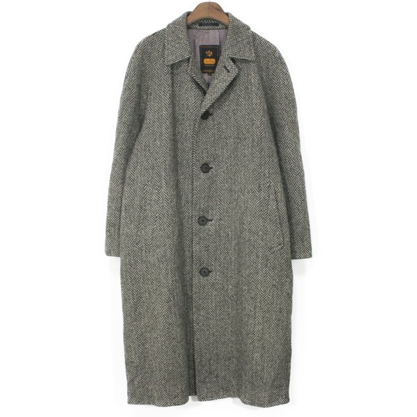 90&#039;s Avon House Tweed Wool Raglan Single Coat
