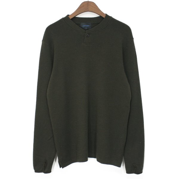 Sophnet. Wool Henley Neck Sweater