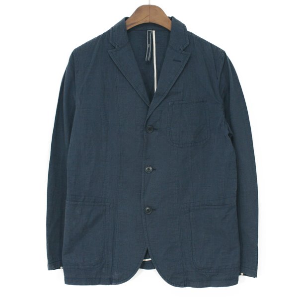 Beams Cotton &amp; Linen 3 Button Jacket