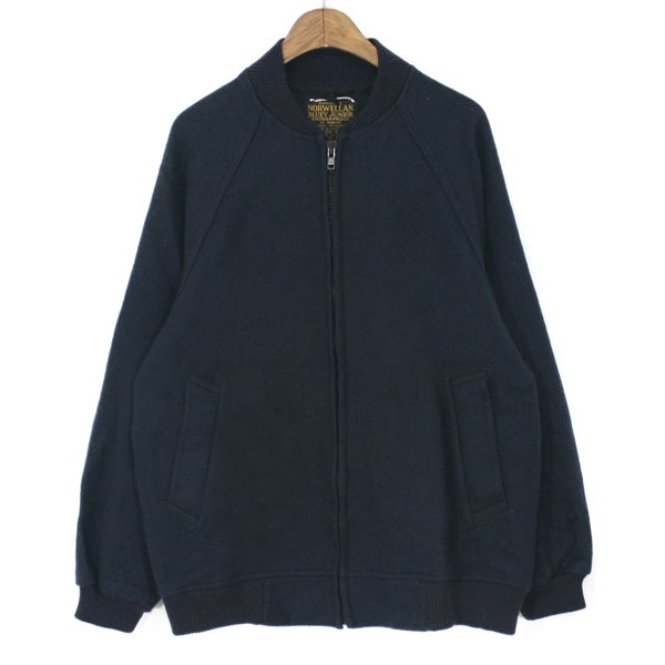 80&#039;s Norwellan Bluey Junior Wool Raglan Blouson Jacket