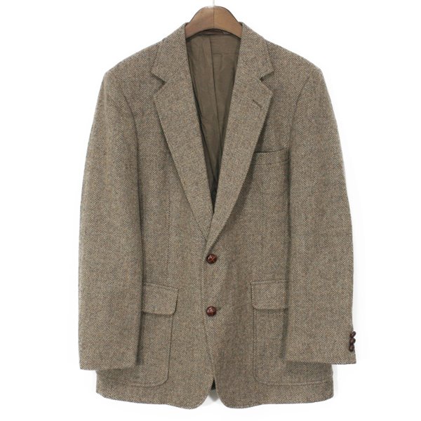 80&#039;s Imperial by Haggar Tweed Wool 2 Button Jacket