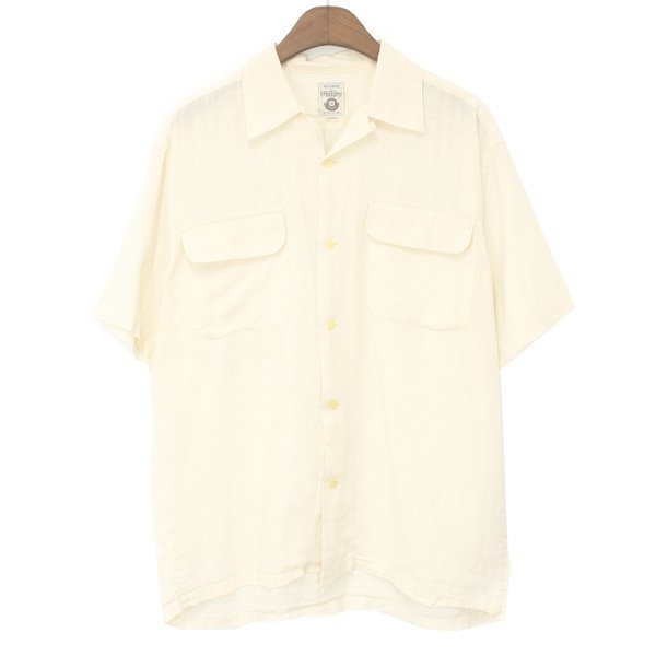 Mitsumine Linen Open Collar Shirts