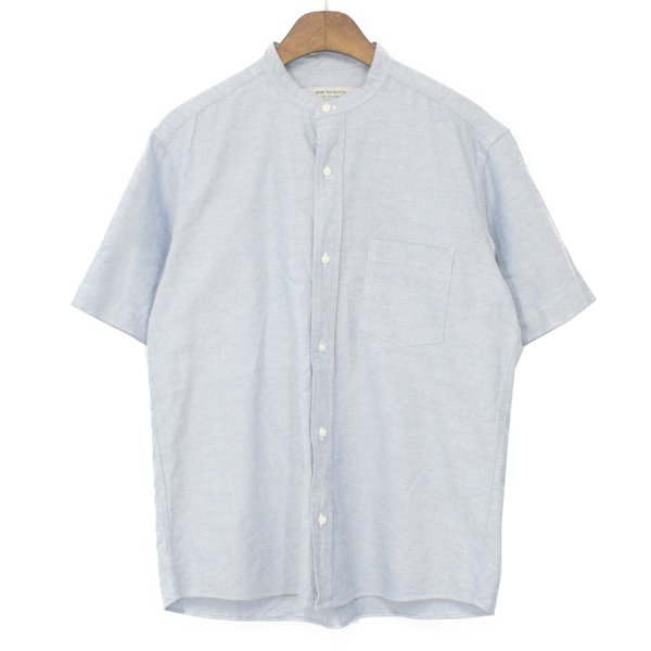 Green Label Relaxing by United Arrows Oxford Collarless Shirts