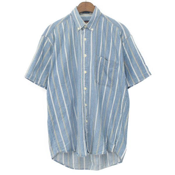 90&#039;s Chaps Ralph Lauren Denim Stripe Shirts