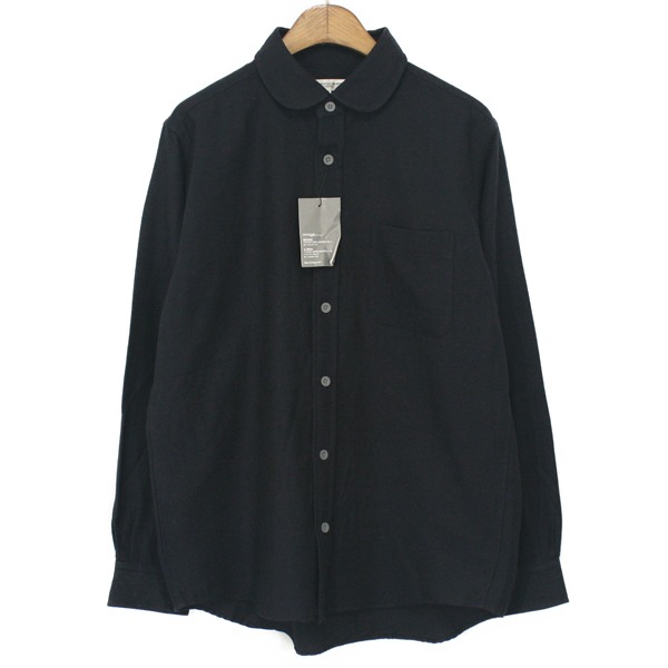 [New] Morikage Shirt Kyoto Wool Round Collar Shirts