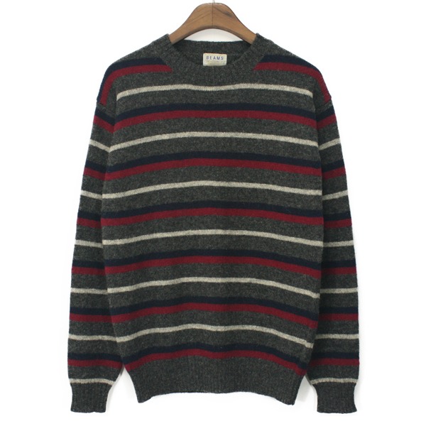 Beams Stripe Wool Sweater