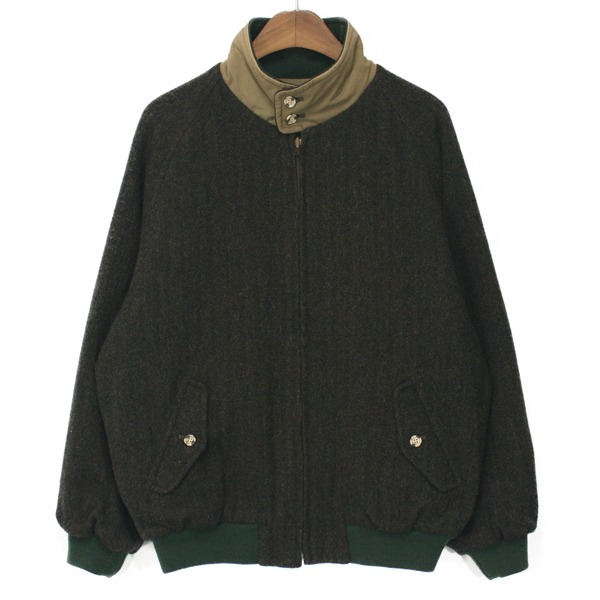90&#039;s Kent Tweed Wool Single Raglan Blouson Jacket