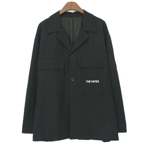 System Cotton &amp; Nylon Overfit Jacket