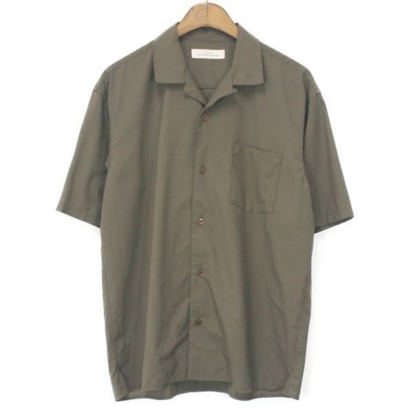 Green Label Relaxing by United Arrows Poly Open Collar Shirts