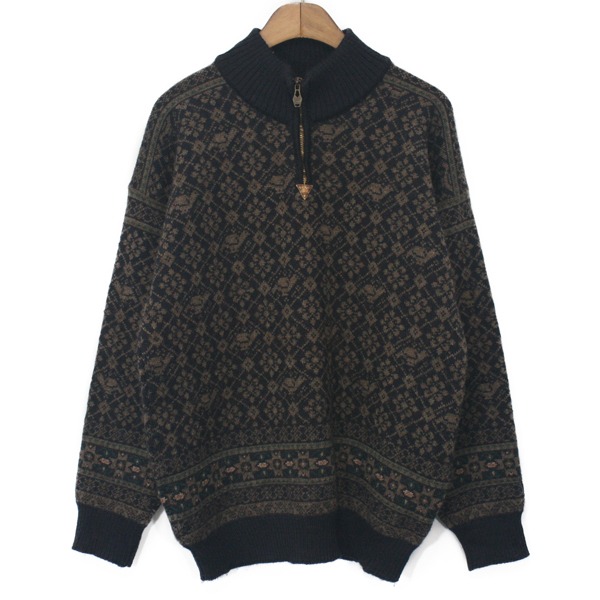 90&#039;s Dale of Norway Wool Half Zip-up Sweater