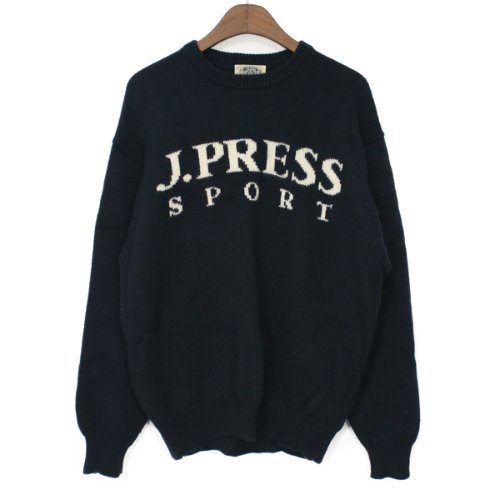 J.Press Big Logo Wool Sweater
