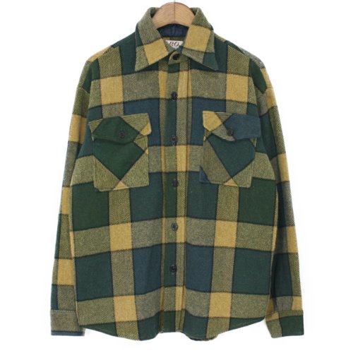 70&#039;s C.P.O. by Campus Heavy Wool Check Shirts