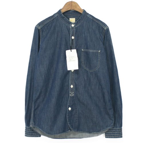 [New] Barns Outfitters Collarless Denim Shirts