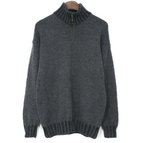 Carraig Donn Merino Wool Half Zip-up Sweater