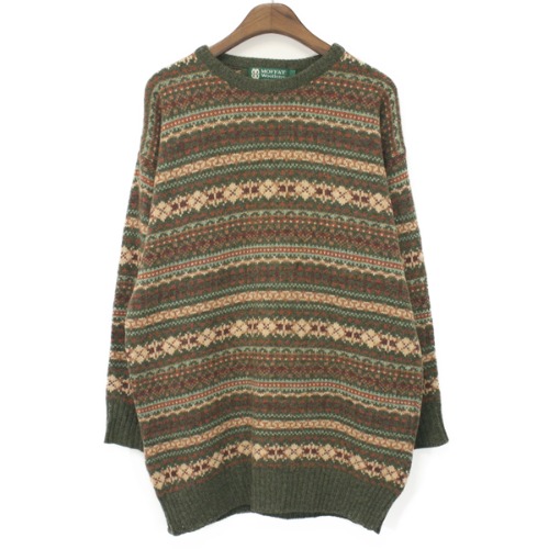 [Woman] Moffat Woollens Fair Isle Long Sweater