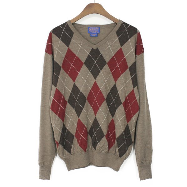 Pendleton Merino Wool V-neck Sweater