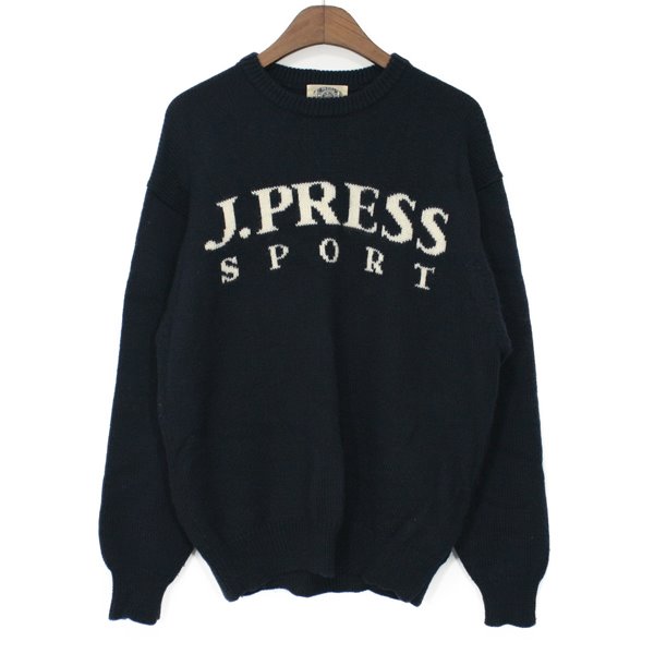 J.Press Big Logo Wool Sweater