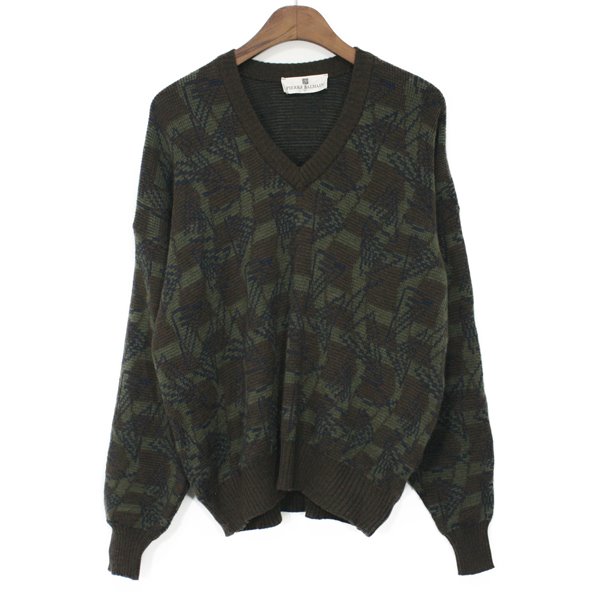 90&#039;s Pierre Balmain Wool V-neck Sweater