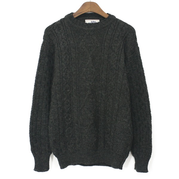 John Molloy Wool Aran Sweater