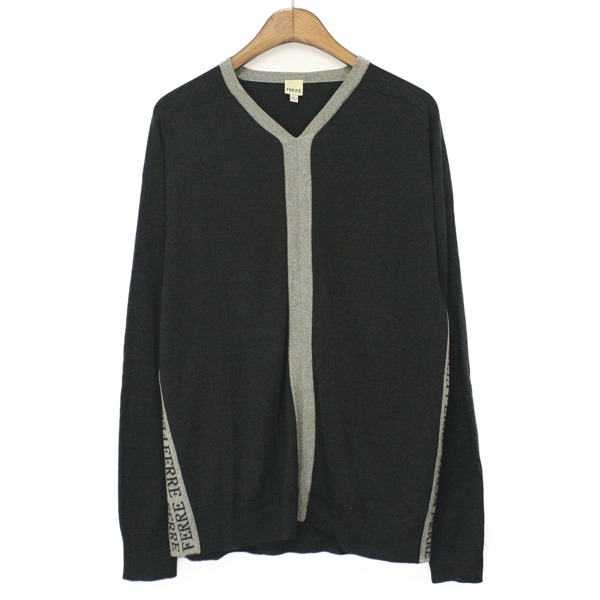Ferre Wool &amp; Silk V-neck Sweater