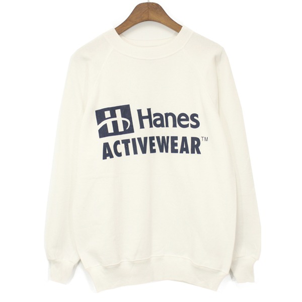 90&#039;s Hanes Logo Printing Sweatshirt
