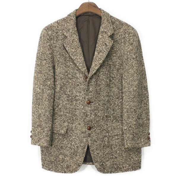 90&#039;s Ring Jacket Caledon Tweed 3 Button Jacket