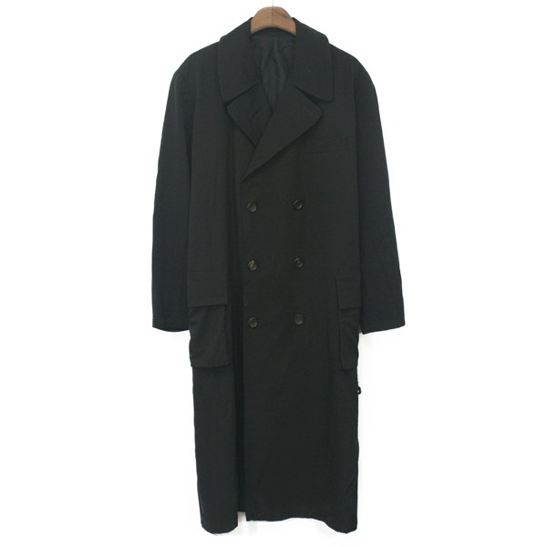 Y&#039;s by Yohji Yamamoto Wool Belted Double Coat