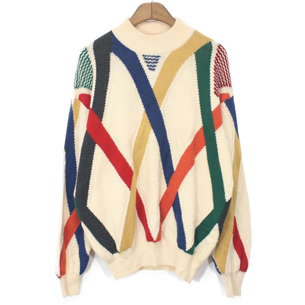 90&#039;s Umberto Bilancioni Wool Mock Neck Sweater
