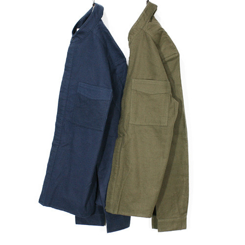 [New] Sense of Place by Urban Research Collarless Flannel Shirts